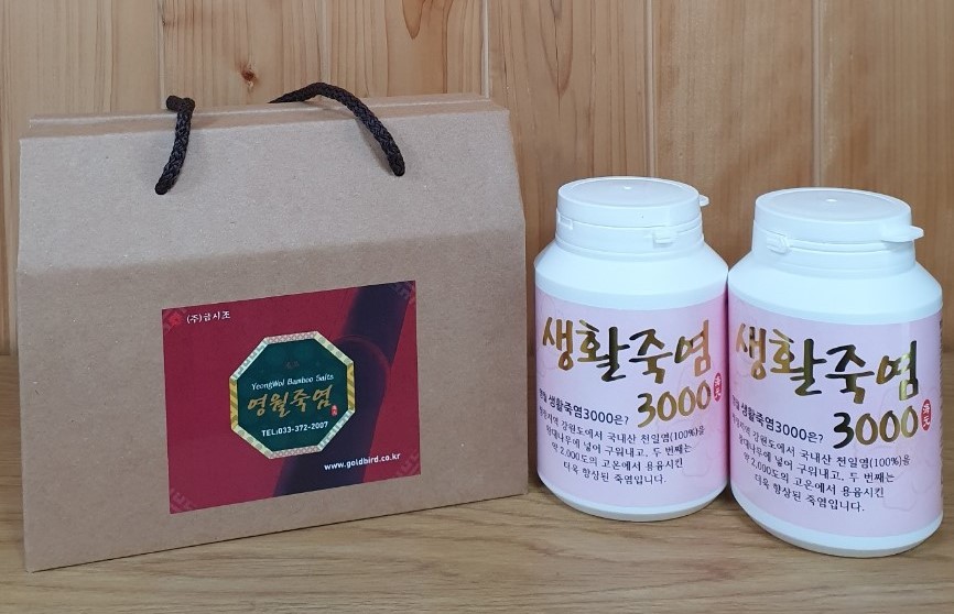 영월죽염 한번 구운 죽염 생활죽염 100% 국내산 천일염 왕대나무 해독효과 면역력 선물세트 명절선물 어르신선물